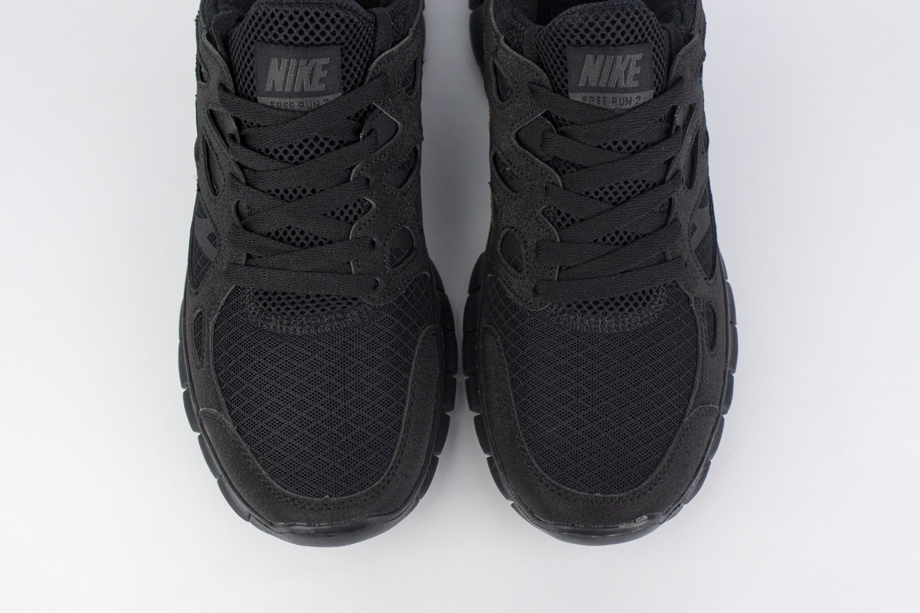 Nike free run 2 triple black best sale